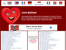 Tablet Screenshot of lovequizamor.com